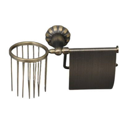 98819BR Держатель т/бумаги+ освежитель бронза ELVAN