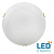 7602/BL SNOK SN Светильник стекло/белое/золото LED 24Вт 4000K D300 IP20 AMMONITE