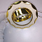 16-MR16-5.3-Wh-Gl Светильник точечный белый-золото от интернет магазина Elvan.ru