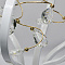 8268/15-58W-3500K Люстра светодиодная подвесная белая с золотом ELVAN от интернет магазина Elvan.ru