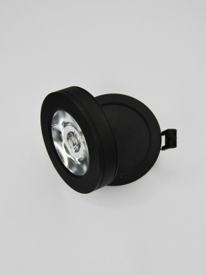505R-10W-3000K-Bk Светильник светодиодный встраиваемый черный от интернет магазина Elvan.ru