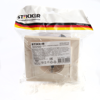Розетка STEKKER PST16-9011-02