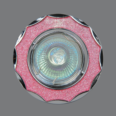 16-MR16-5.3-Pk-Ch Светильник точечный розовый-хром от интернет магазина Elvan.ru