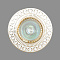 6121R-GU-10-Wh-Gl Светильник точечный белый-золотой от интернет магазина Elvan.ru