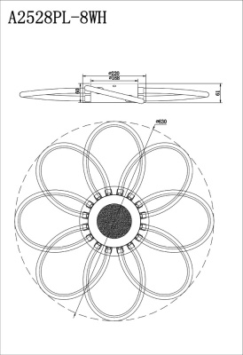 Потолочная люстра Arte Lamp POLLI