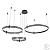 Подвесной светильник Zortes DUBLE-R ZRS.27510.03, Мощность - 228Вт, Тип лампы: LED, В -1500мм/350мм / Ш - Ø400мм+600мм+800мм