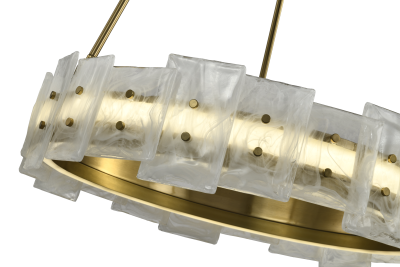Люстра  подвесная ZORTES CLOUD-STONE ZRS.90610.60, Мощность - 50Вт, Тип лампы: LED, В -950мм/750мм / Ш - ø600мм
