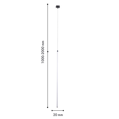 4225-1P, подвес, D20xH2000, LEDx12W, 42V, 1000LM, 3000-6000K, IP20, included
