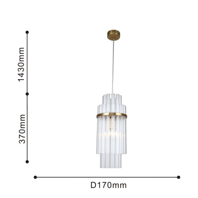 4203-1P, подвес, D170xH500/1800, 1xE14x40W, excluded