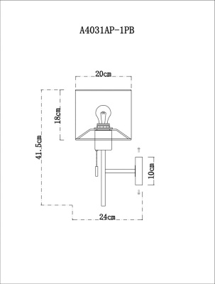Бра Arte Lamp PROXIMA