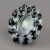 8003-MR16-5.3-Bk-Ch Светильник точечный черный-прозрачный-хром от интернет магазина Elvan.ru