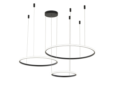 Светильник ZORTES RINGOLIGHT ZRS.33321.75F, Мощность - 75Вт, Тип лампы: LED, В - 1500мм / Ш - ø200/ø400/ø600мм