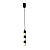 4601-1P, подвес, D70xH500/1200, 6xLEDx2W, 1080LM, 3000K, included