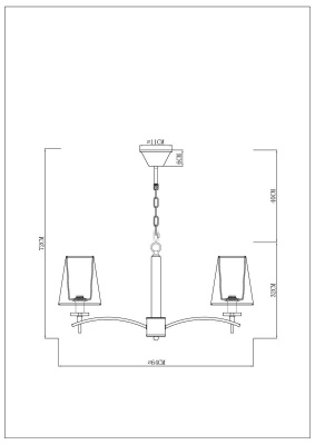 Подвесная люстра Arte Lamp Kensington A4098LM-5CC