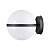 4832/1W NATURE ODL21 739 черный/акрил Ландшафтный настенный светильник E27 1*10W IP44 LOMEO LOMEO