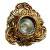 6123-GU-10-Br-Gl Светильник точечный коричневый-золотой от интернет магазина Elvan.ru