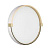 7646/CL PALE SN 189 Светильник пластик/белый/золотой LED 30Вт 4000К D340 IP43 OLIDI WHITE