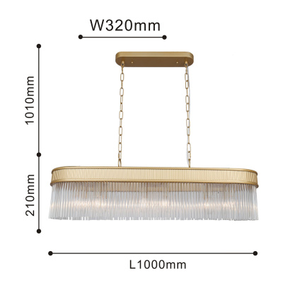 4200-12P, подвесная люстра, L1000xW320xH380/1220, 12xE14x40W, excluded