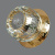 1023-GY-5.3-Gl-Cl Светильник точечный прозрачный-золото от интернет магазина Elvan.ru