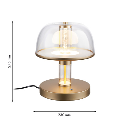 4313-1T, настольный светильник, D230xH275, LEDx12W, 600LM, 4000K, CRI>90, included, switch, dimmer