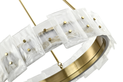 Люстра  подвесная ZORTES CLOUD-STONE ZRS.90610.60, Мощность - 50Вт, Тип лампы: LED, В -950мм/750мм / Ш - ø600мм