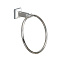 98604CW Держатель полотенца кольцо с белой вставкой ELVAN от интернет магазина Elvan.ru