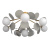 10008/8C Grey Потолочный светильник LOFT IT Matisse