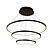 1764-18P, подвесная люстра, D400xD600xD800xH600/1800, LEDx95W, 4410LM, 4000K, included