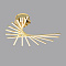 127/8-35W-4000K Люстра светодиодная потолочная золото  ELVAN от интернет магазина Elvan.ru