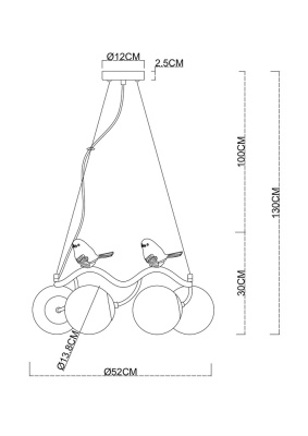 Подвесная люстра Arte Lamp CAMOMILLA