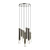 5061/32LA PENDANT ODL24 455 серебристый/дымчатый/металл/стекло Люстра каскадная LED 7*4W 3000K SHINY