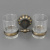 98810BR Держатель 2-х стаканов со стеклом бронза ELVAN от интернет магазина Elvan.ru