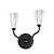 5090/2W MODERN ODL25 561 черный матовый/белый/фарфор Бра G4 LED 2*5W GARDI