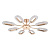Потолочная люстра ARTE LAMP OVALE A2489PL-8GO