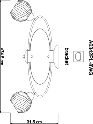 Потолочная люстра Arte Lamp ELLISSE