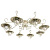 Потолочная люстра Arte Lamp LANTERNA A4579PL-8WG