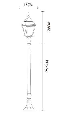 Парковый светильник Arte Lamp BREMEN