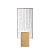 4362/5WL HIGHTECH ODL23 371 матовое золото/металл/стекло Настенный св-к IP20 LED 5W 218Лм 3000K RICCI