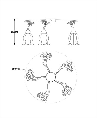 Потолочная люстра Arte Lamp GLAMORE