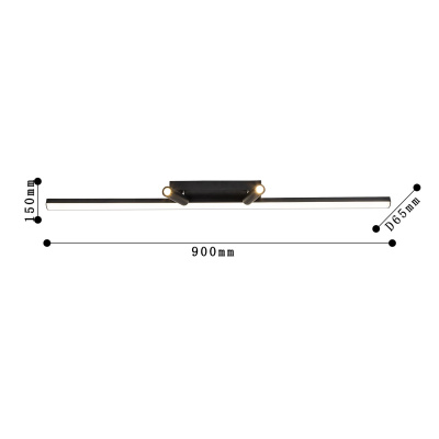4089-2C, потолочный светильник, L900xW65xH150, LEDx28W + 2xLEDx3W, 2720LM, 4000K, included, remote control