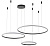Светильник ZORTES RINGOLIGHT ZRS.33321.75F, Мощность - 75Вт, Тип лампы: LED, В - 1500мм / Ш - ø200/ø400/ø600мм