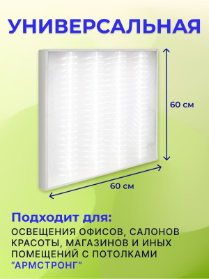 001-36W-6000K Панель светодиодная 600x600x21mm от интернет магазина Elvan.ru