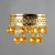 7048-MR16-5.3-Amb-Yl Светильник точечный янтарный-золотой от интернет магазина Elvan.ru