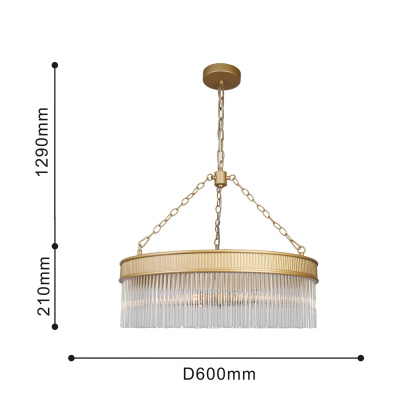 4200-6P, подвесная люстра, D600xH640/1500, 6xE14x40W, excluded